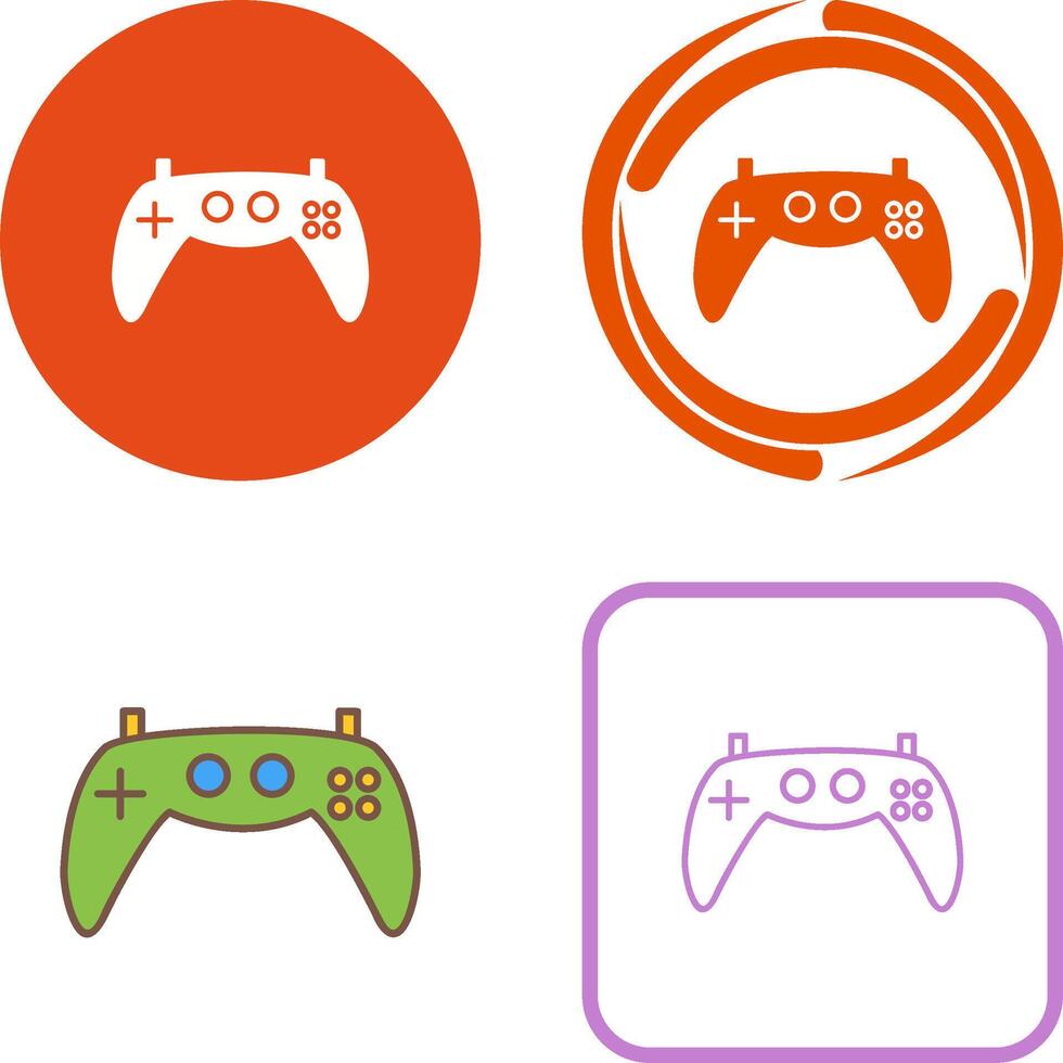 Unique Gaming Console Icon Design vector