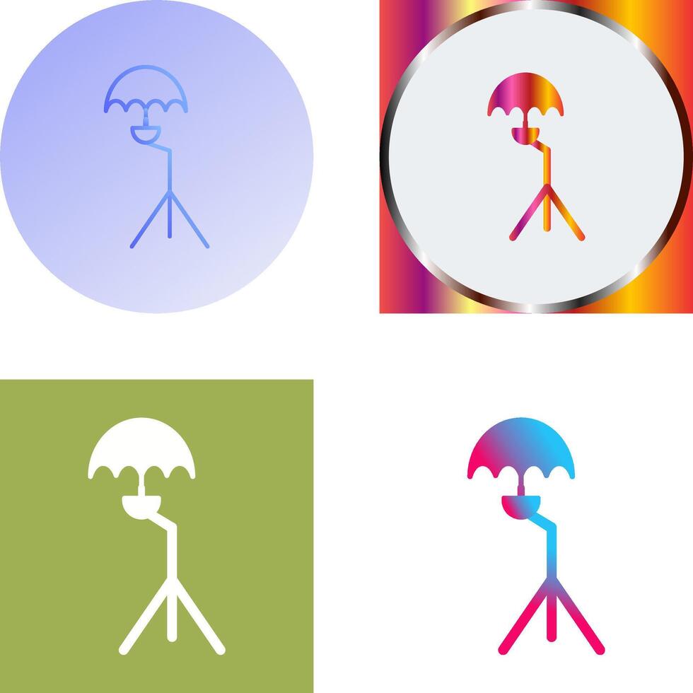 Unique Umbrella Stand Icon Design vector