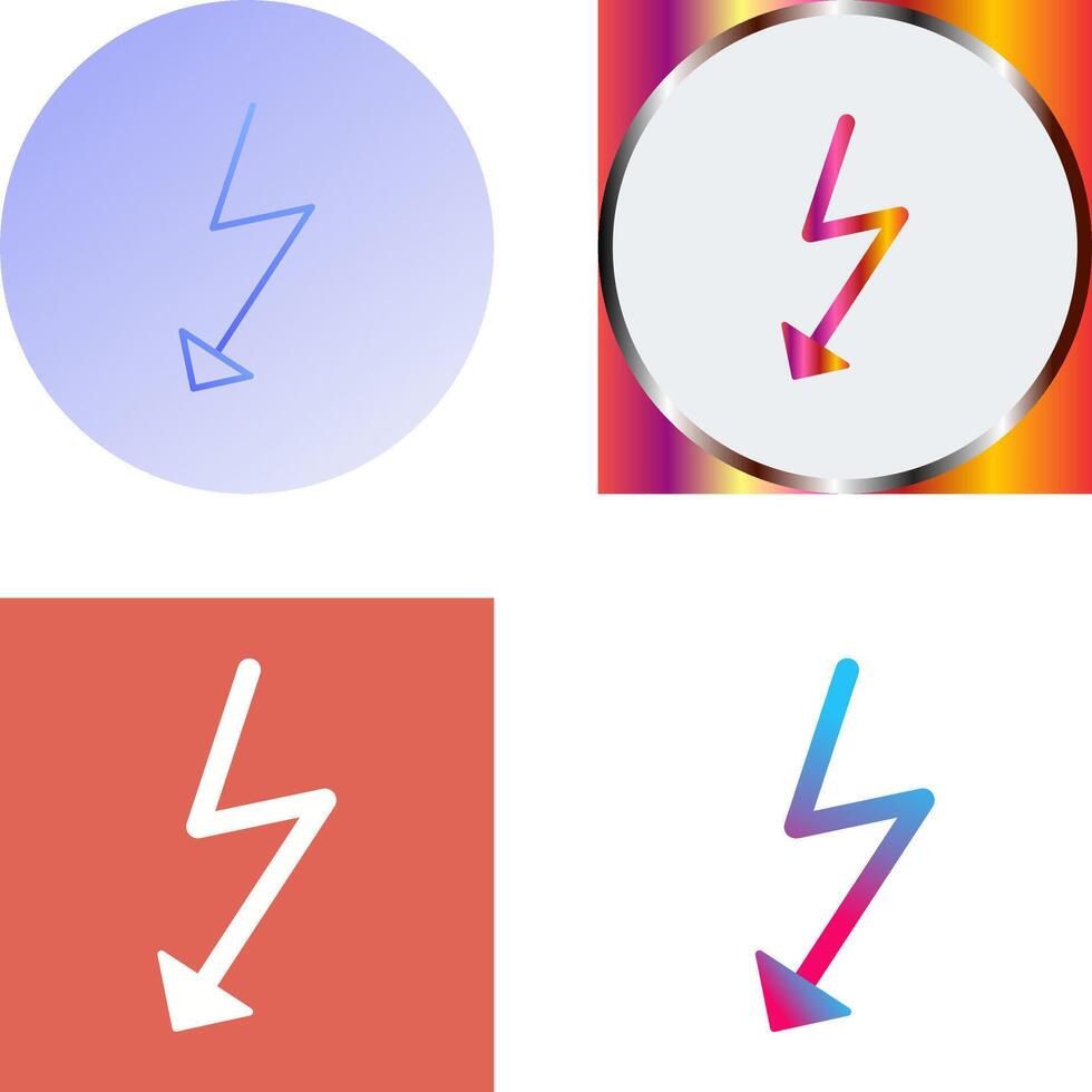 Unique Flash Icon Design vector