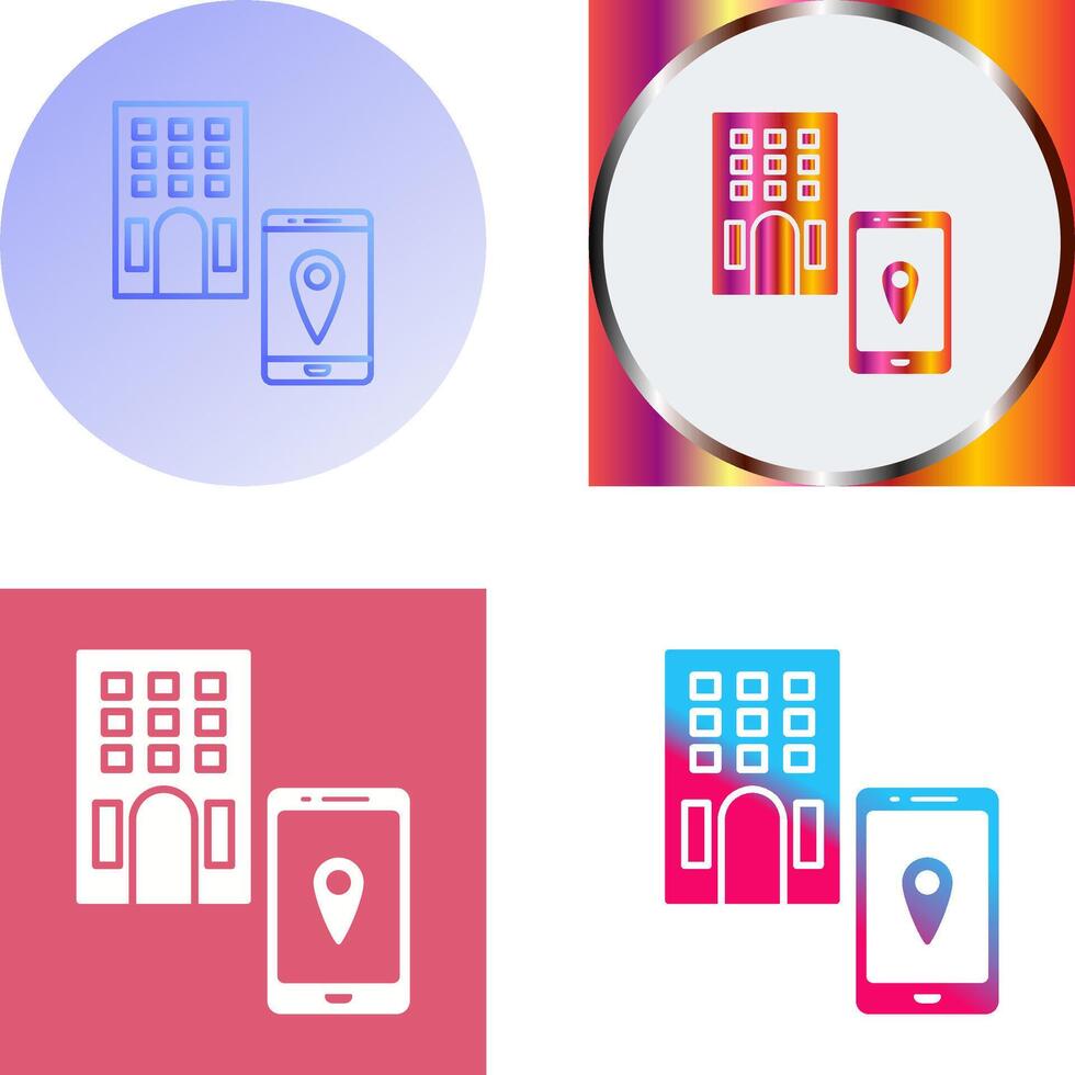 Find Hotel Icon Design vector