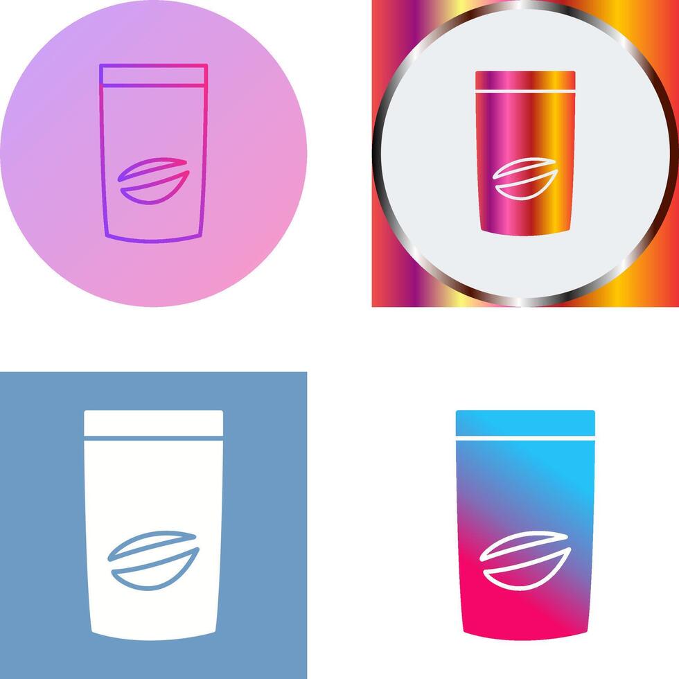 Coffee Bag Icon Design vector