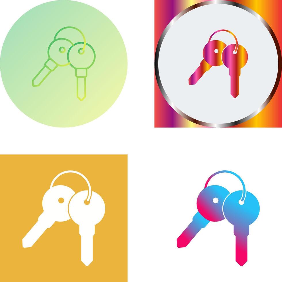 Keys Icon Design vector