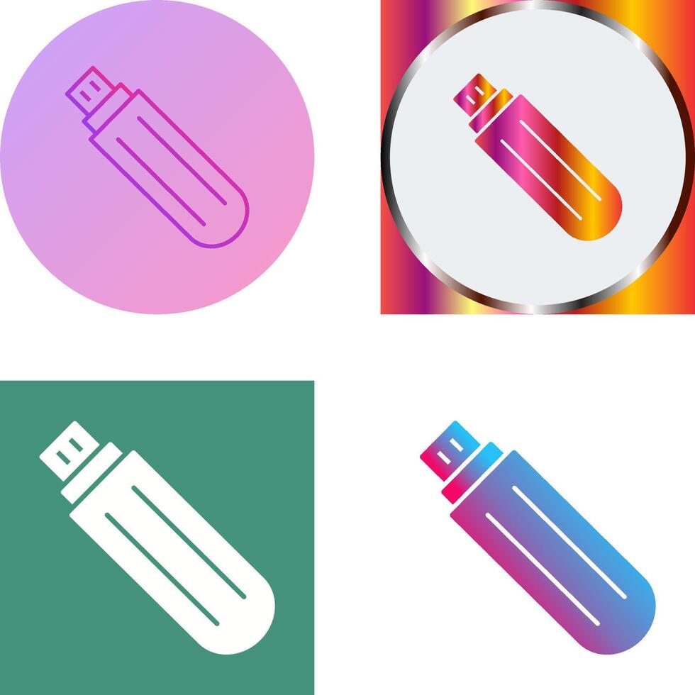 Unique USB Drive Icon Design vector