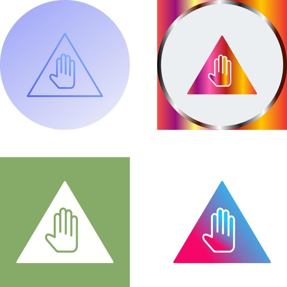 Unique Warning Icon Design vector
