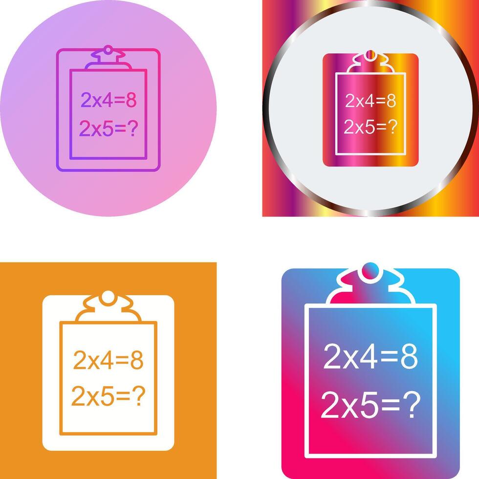 Unique Solving Question Icon Design vector