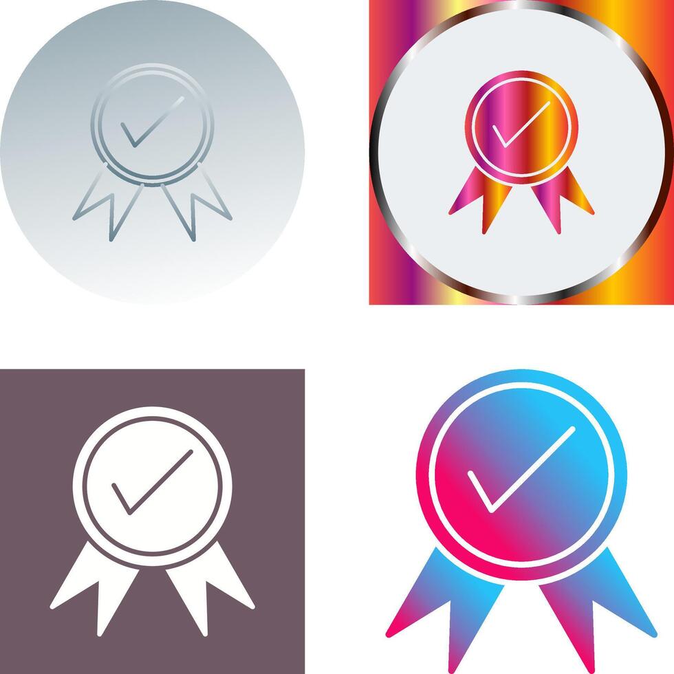 Unique Quality Control Icon Design vector