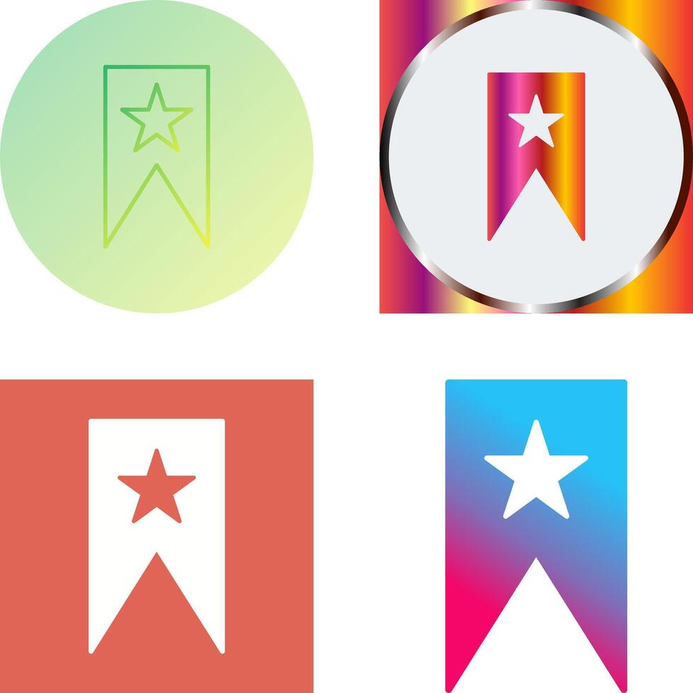 Unique Bookmarking Services Icon Design vector