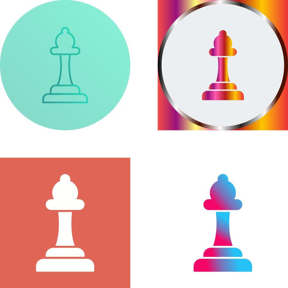 Unique Bishop Icon Design vector