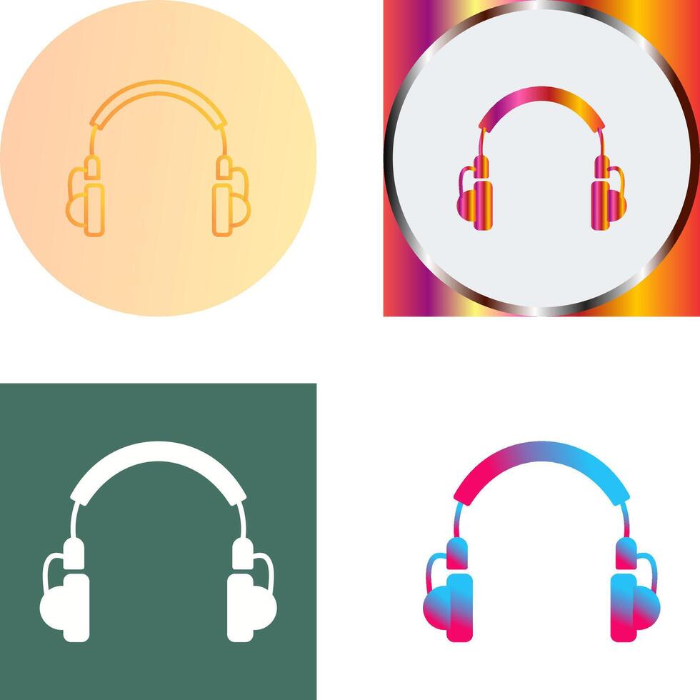 Unique Headphones Icon Design vector