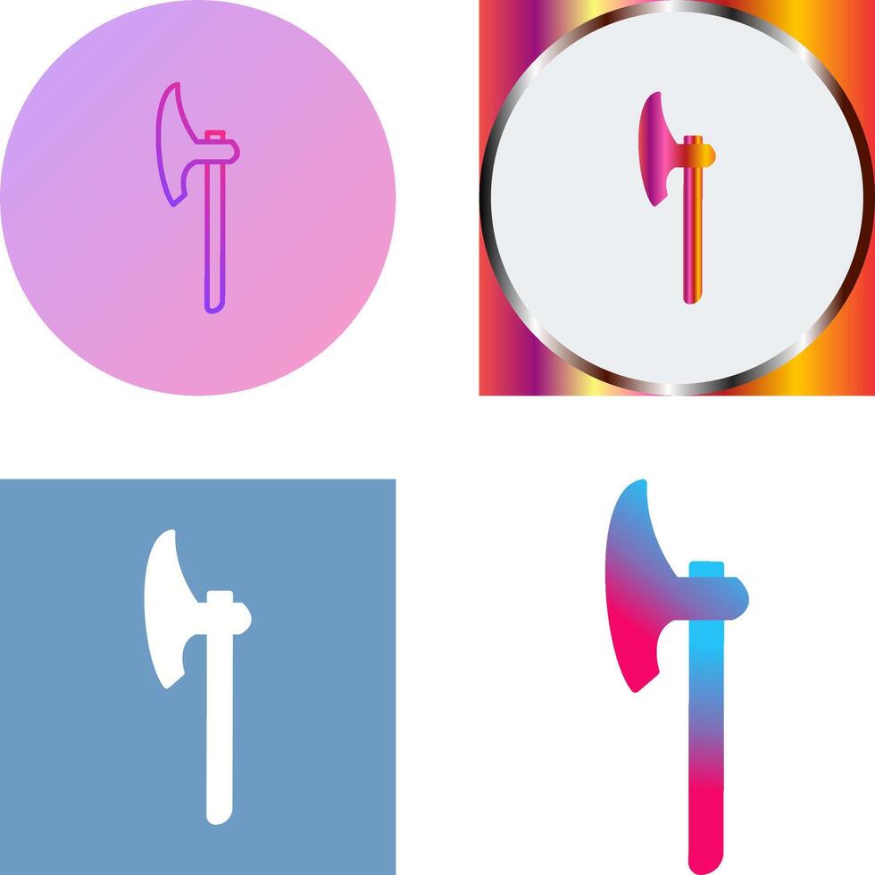 Unique Axe Icon Design vector