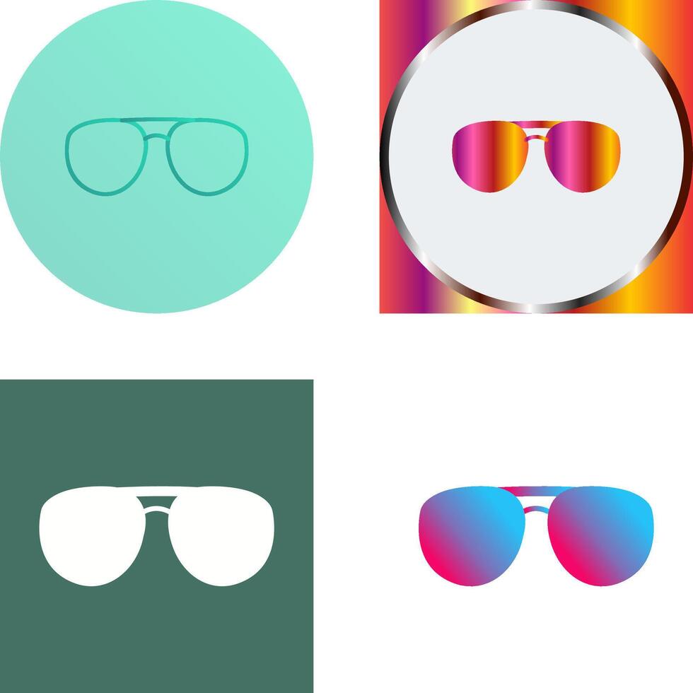 Unique Glasses Icon Design vector