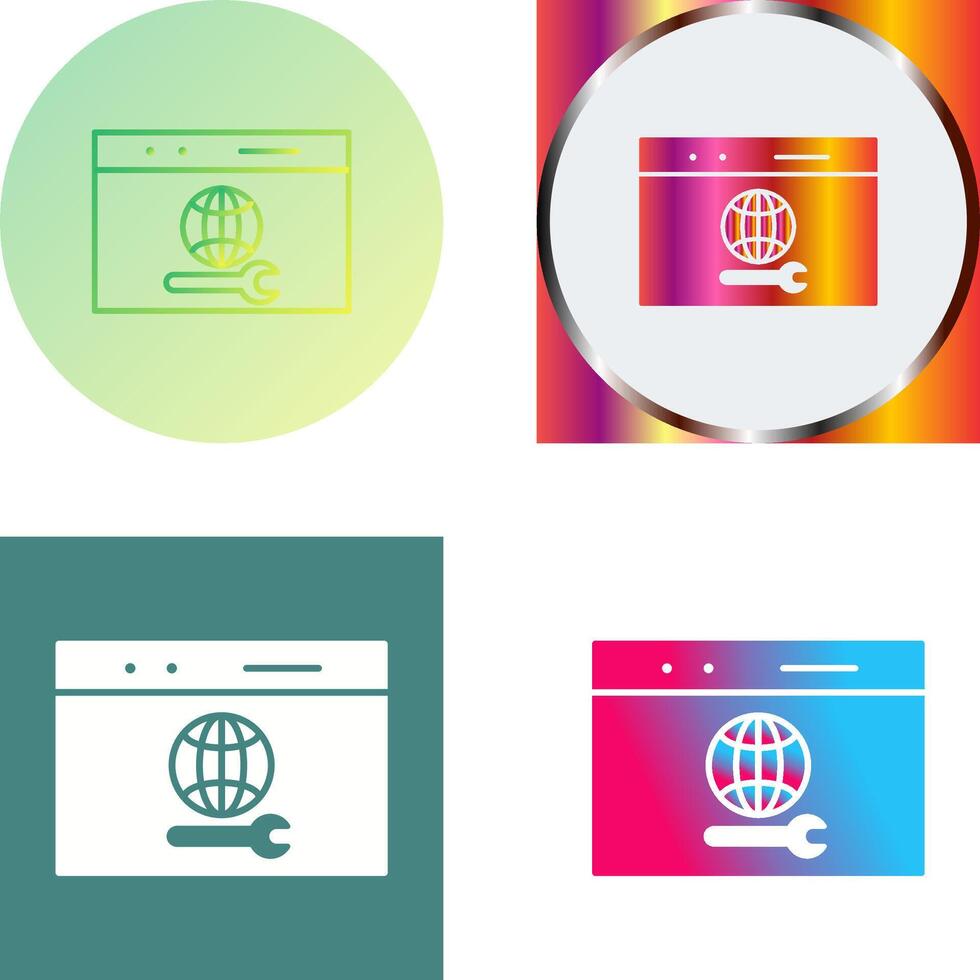 Unique Web Support Icon Design vector