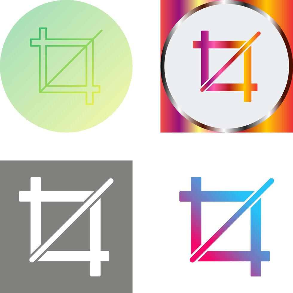 Unique Crop Icon Design vector