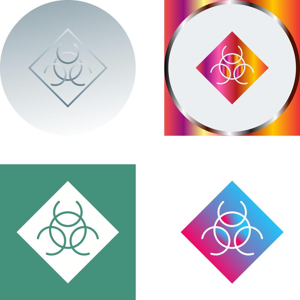 Biological Hazard Icon Design vector