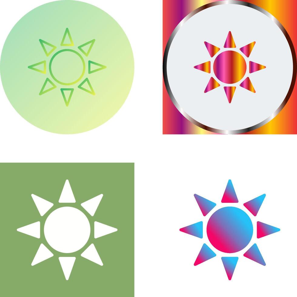 UV Radiation Icon Design vector