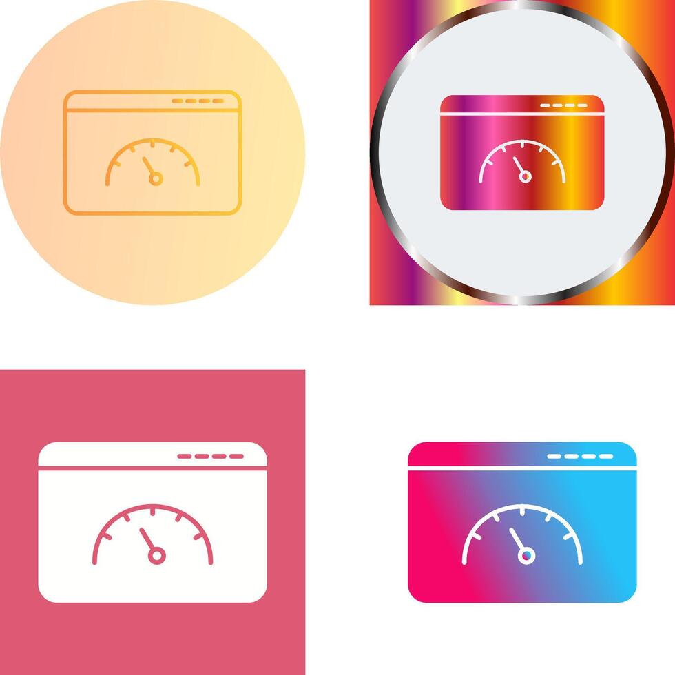 Page Speed Icon Design vector