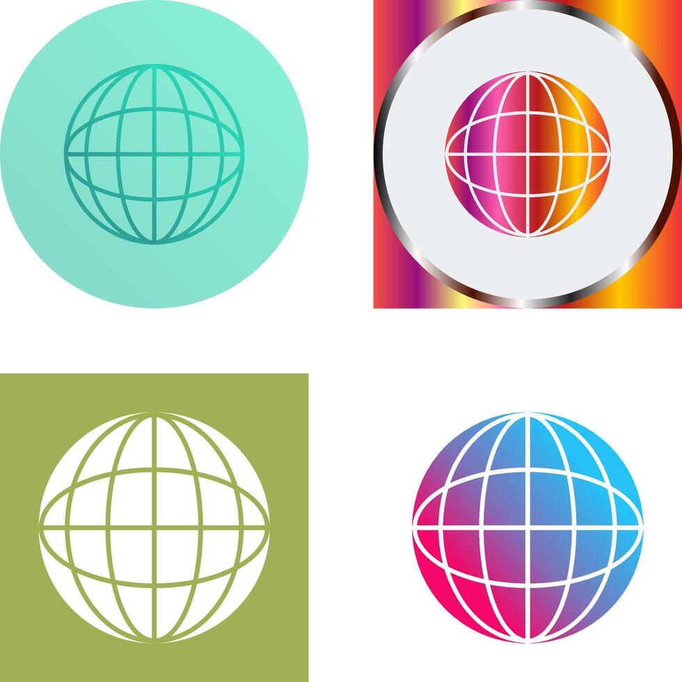 Globe Icon Design vector