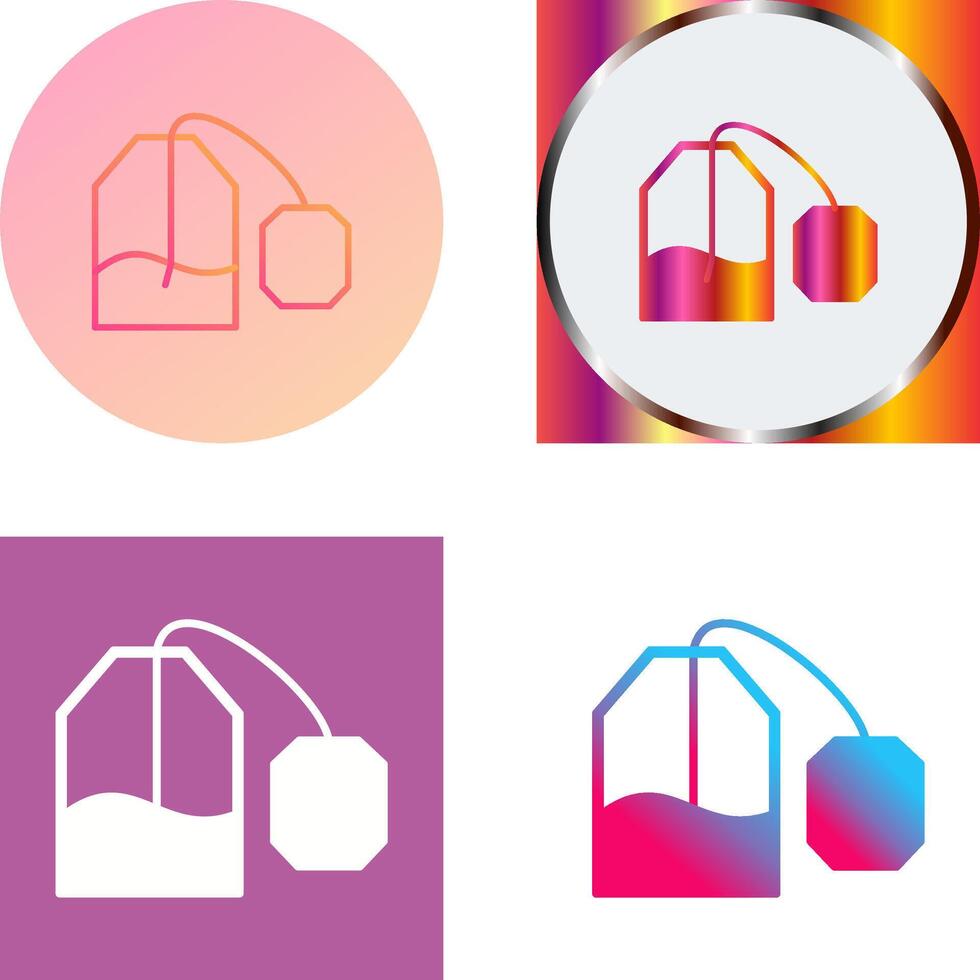 Tea Bag Icon Design vector