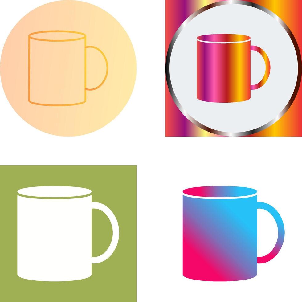Coffee Mug Icon Design vector
