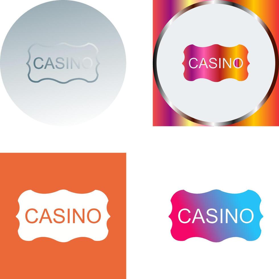 Casino Sign Icon Design vector