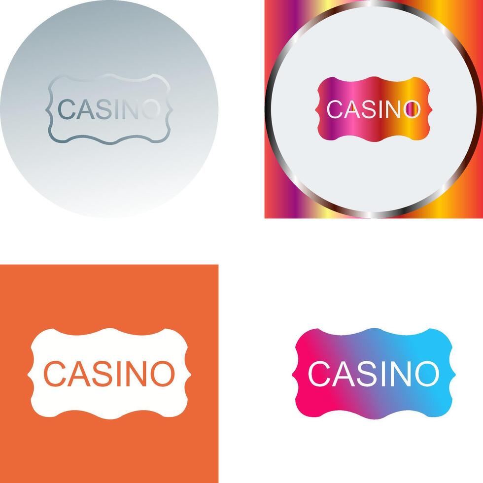 casino firmar icono diseño vector