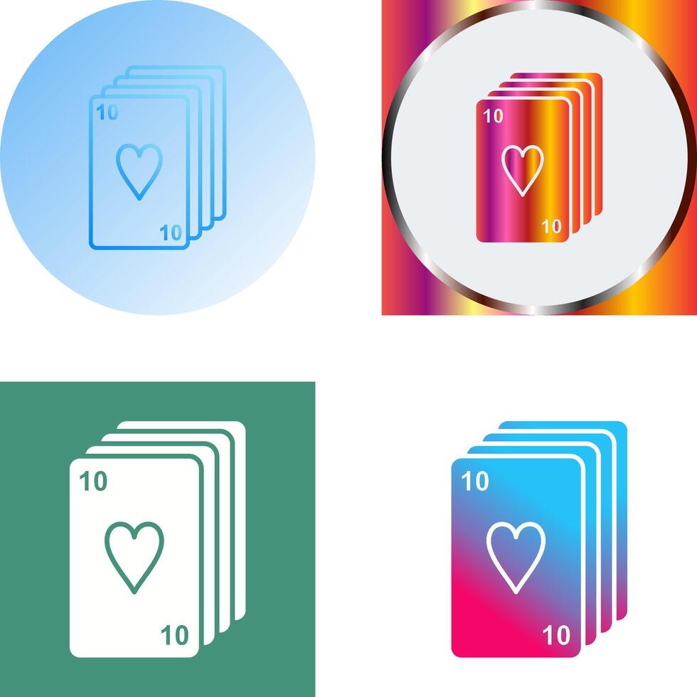 Deck of Cards Icon Design vector