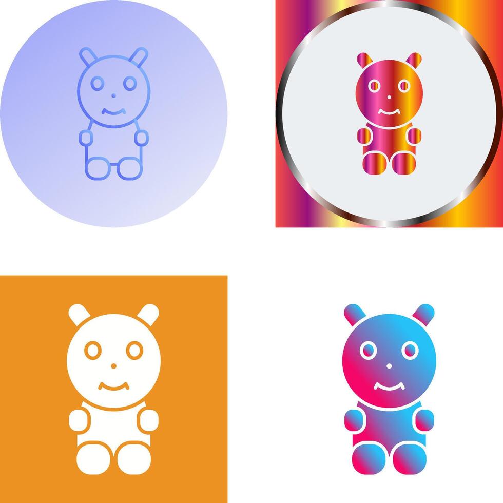 Unique Toys Icon Design vector