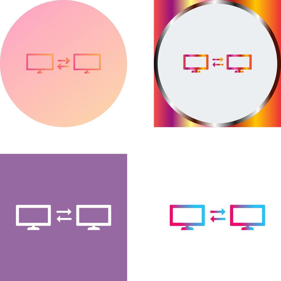 Unique Sharing Systems Icon Design vector