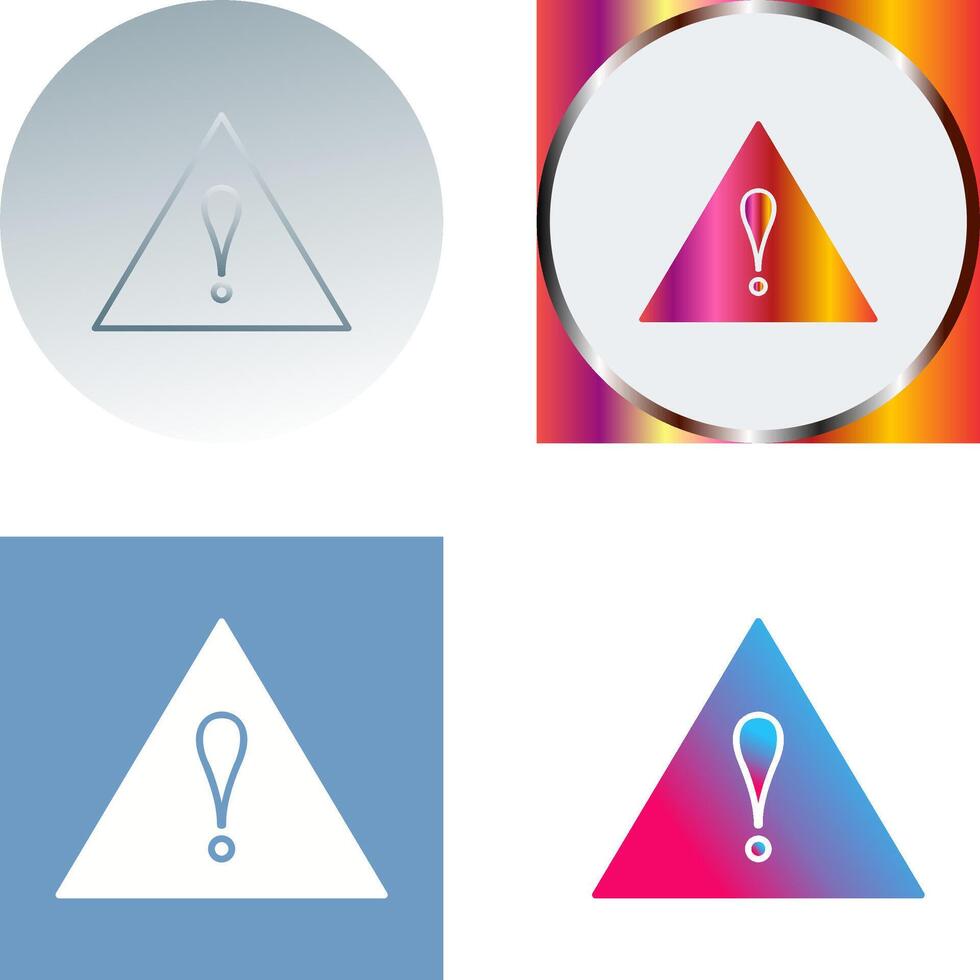 Unique Alert Icon Design vector
