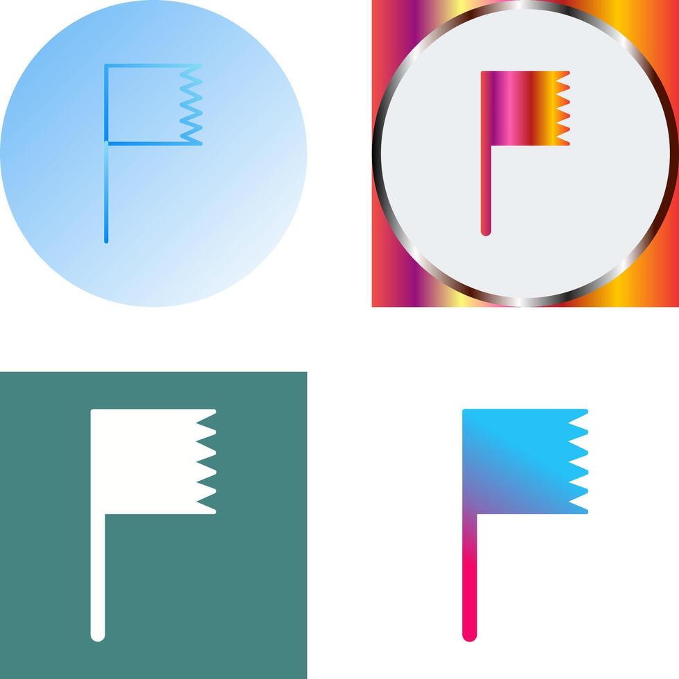 Unique Flag Icon Design vector