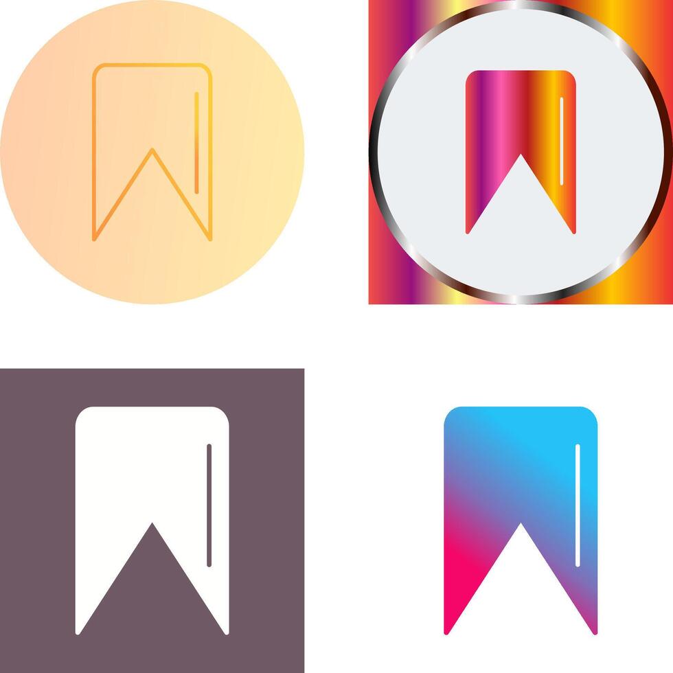 Unique Bookmark Icon Design vector