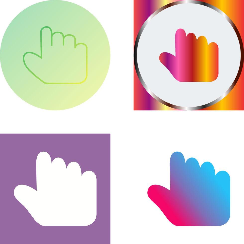 Unique Hold Icon Design vector