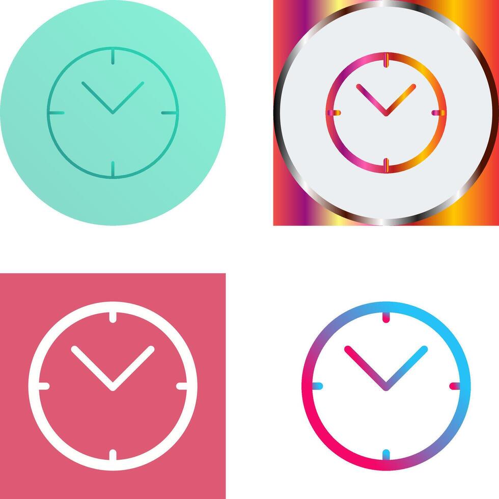 único reloj icono diseño vector
