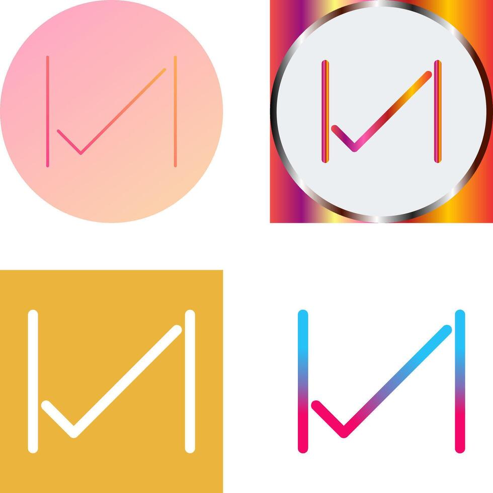 Unique Tick Icon Design vector