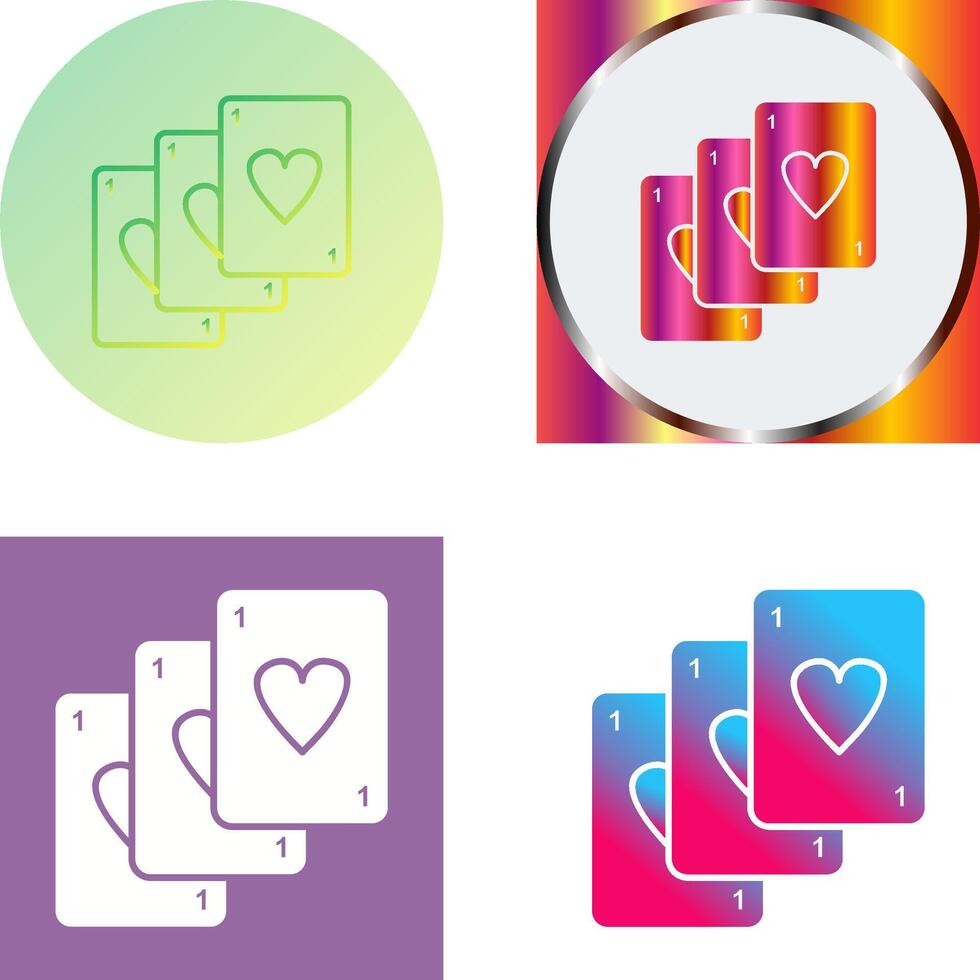 Unique Deck of Cards Icon Design vector