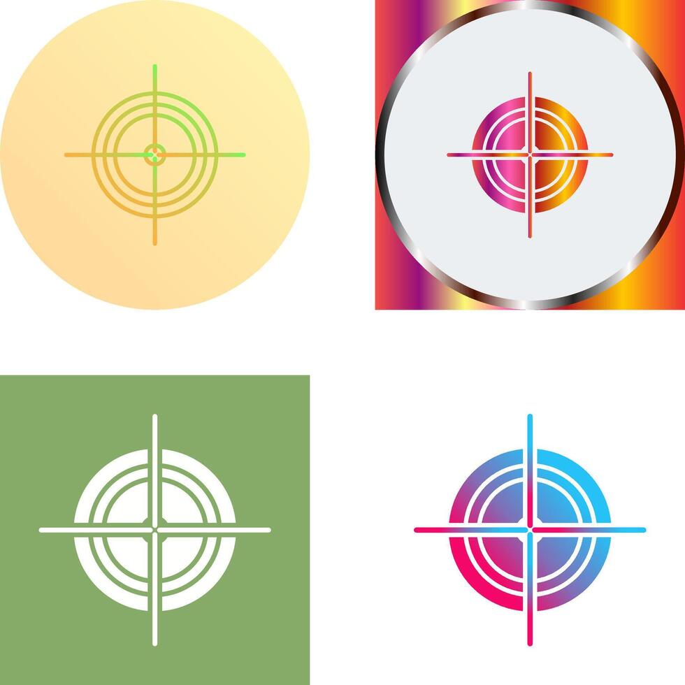Unique Target Icon Design vector