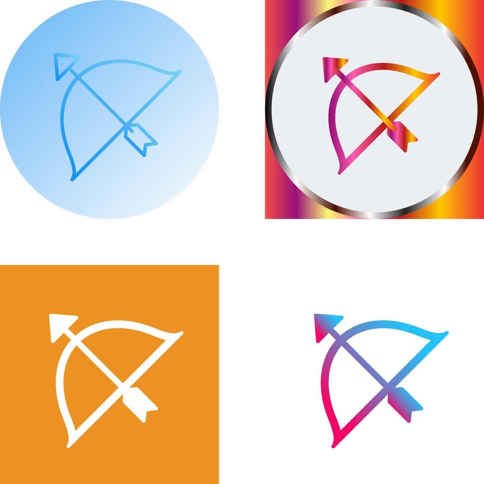 Unique Archery Icon Design vector
