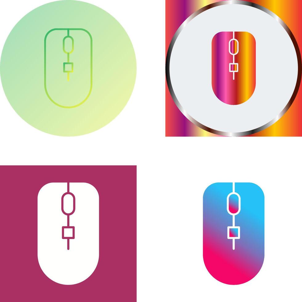 Unique Mouse Icon Design vector