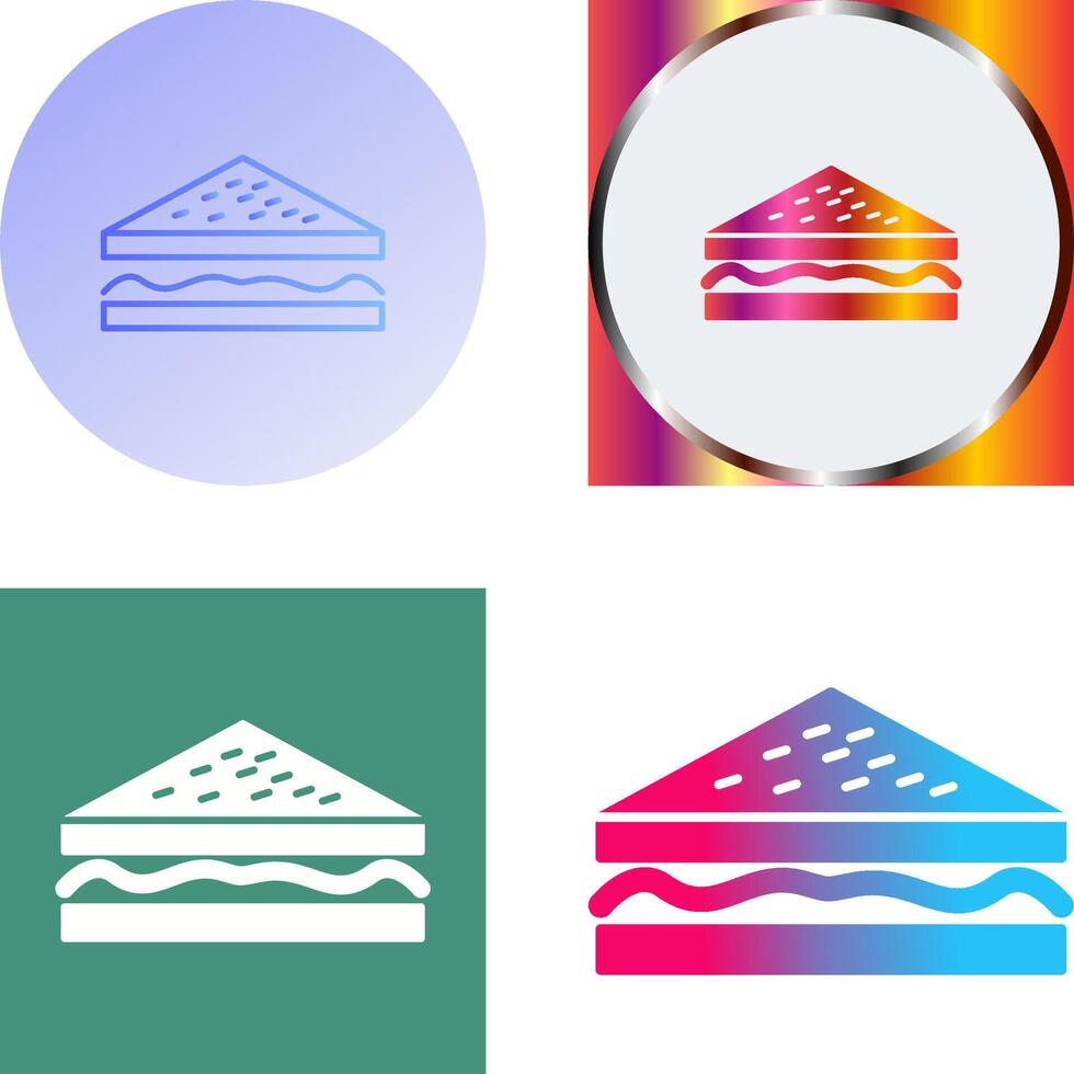 Unique Sandwich Icon Design vector