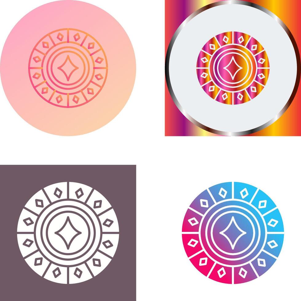 Diamond Chip Icon Design vector
