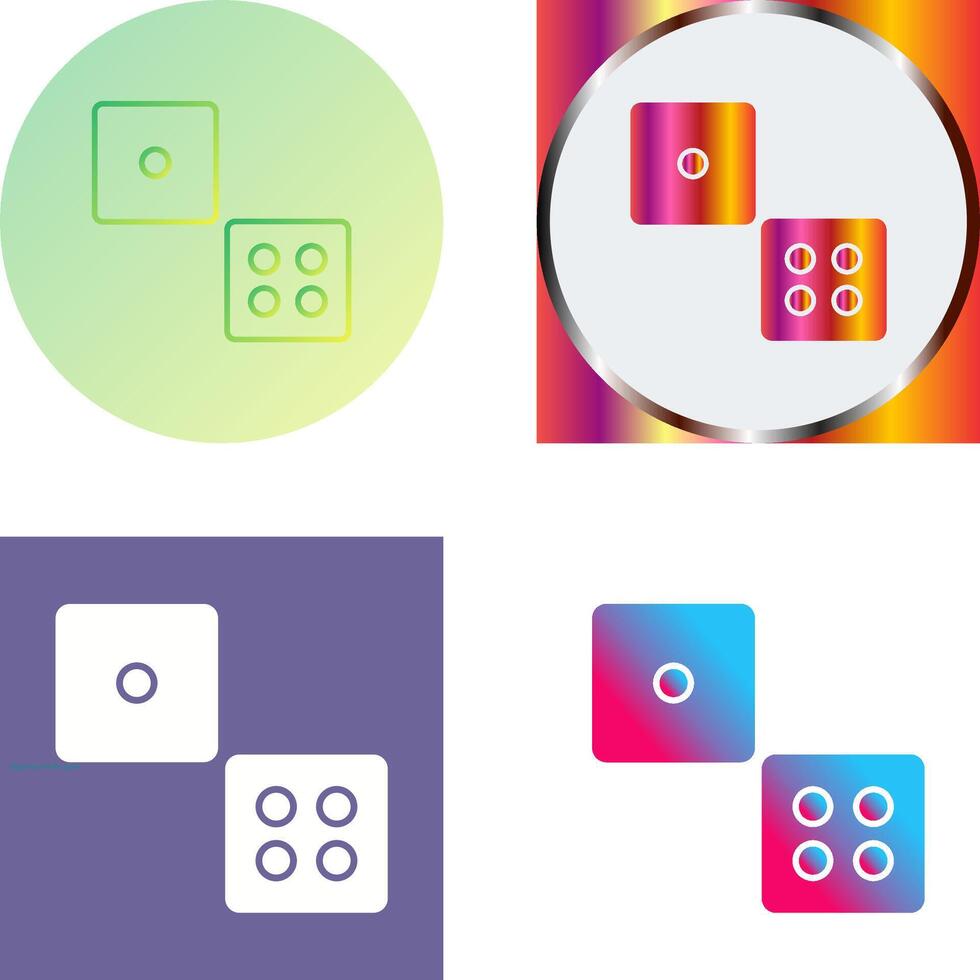 Dice Icon Design vector