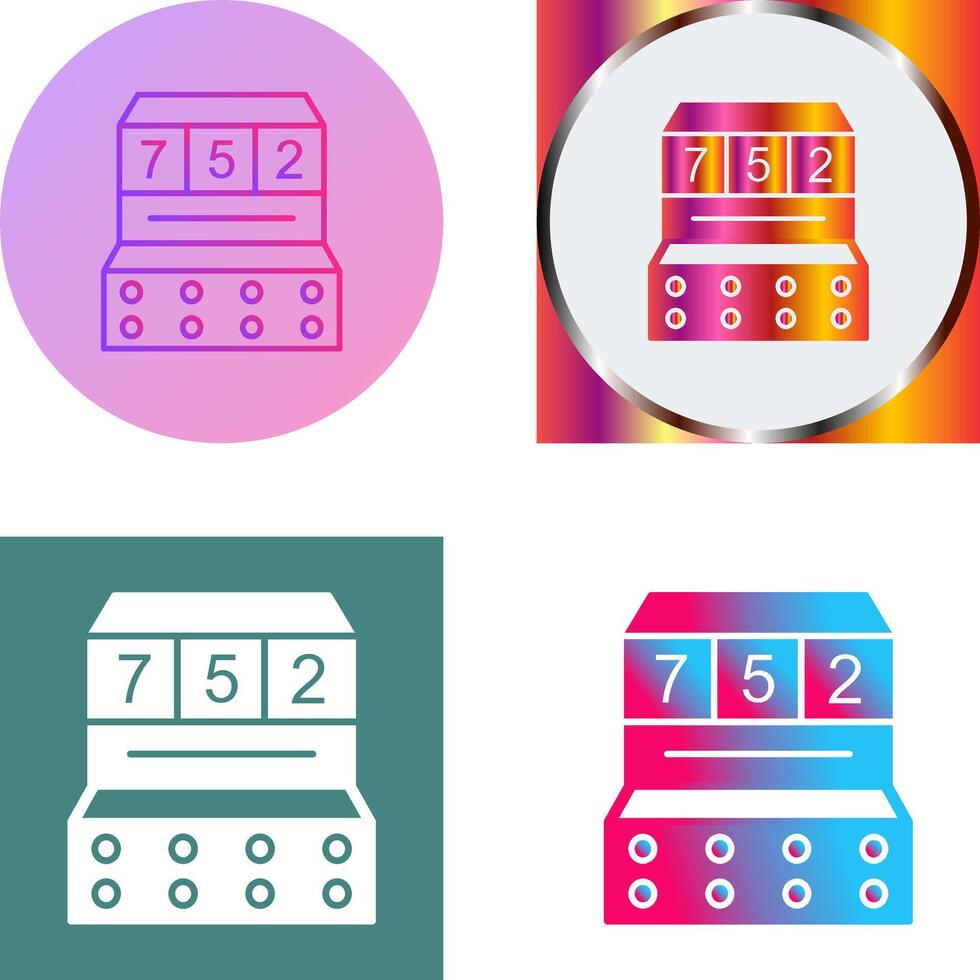 Slot Machine Icon Design vector