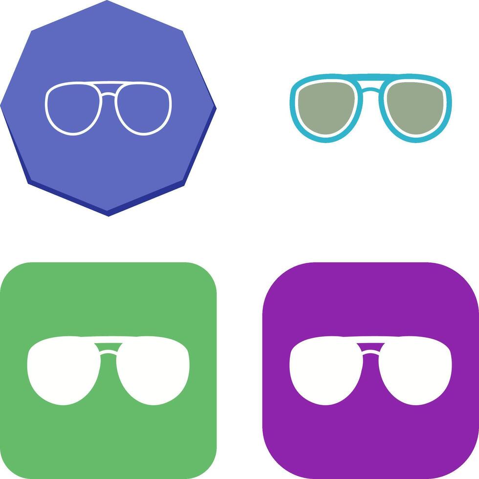 Unique Glasses Icon Design vector