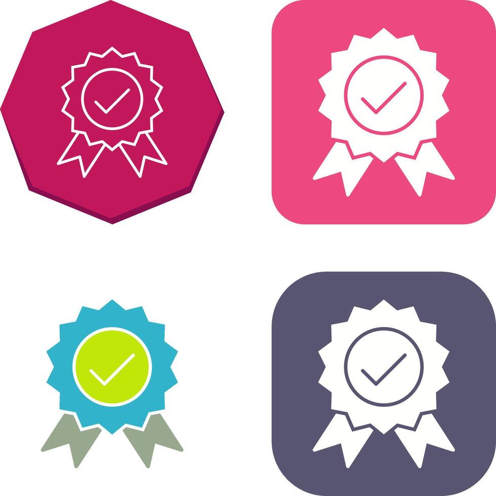 Unique Quality Control Icon Design vector