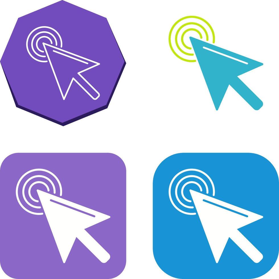 Unique Click Icon Design vector