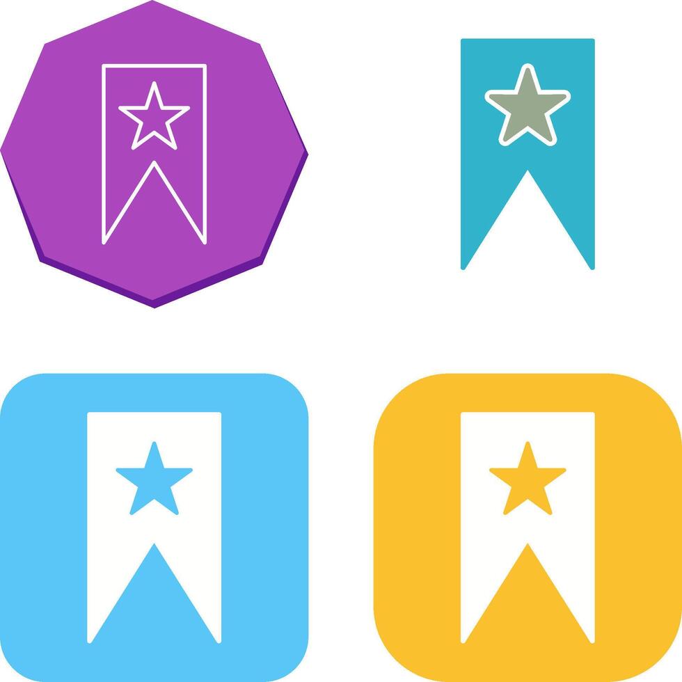 Unique Bookmarking Services Icon Design vector