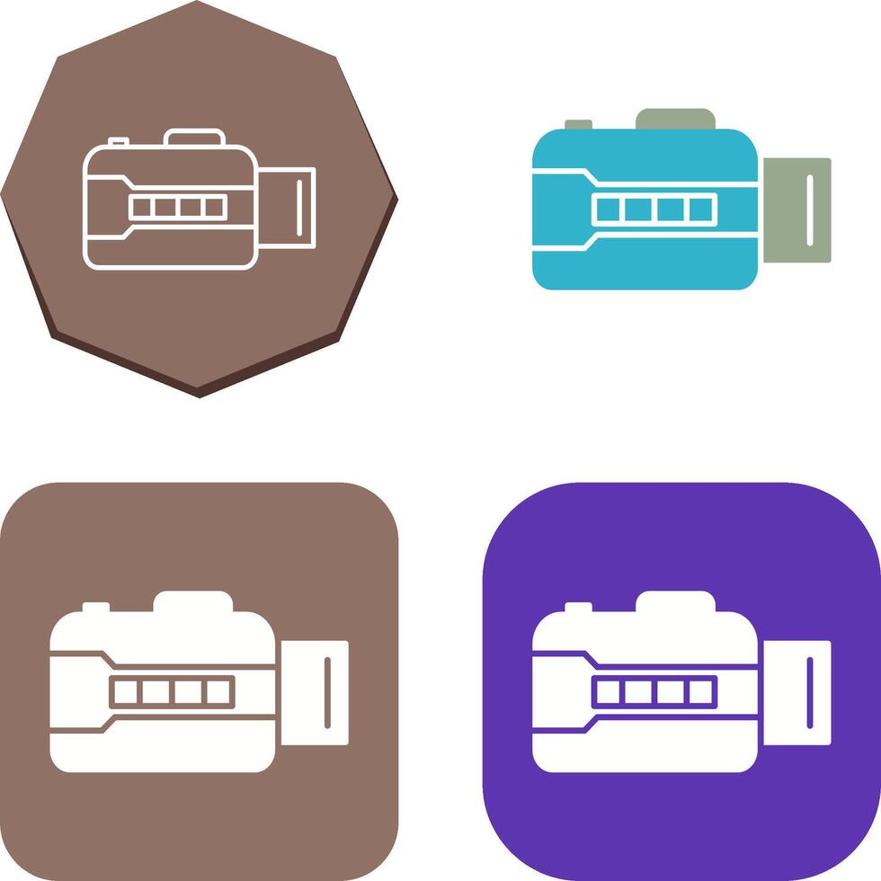 Unique Open Camera Icon Design vector