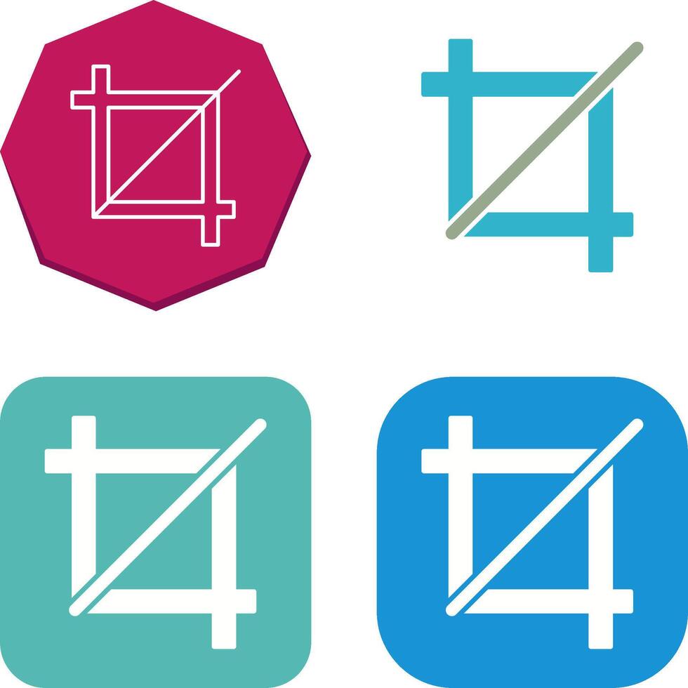 Unique Crop Icon Design vector