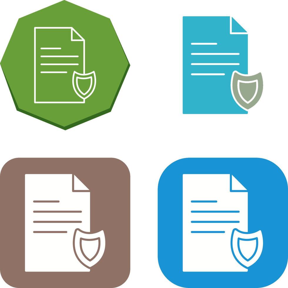 Private Document Icon Design vector