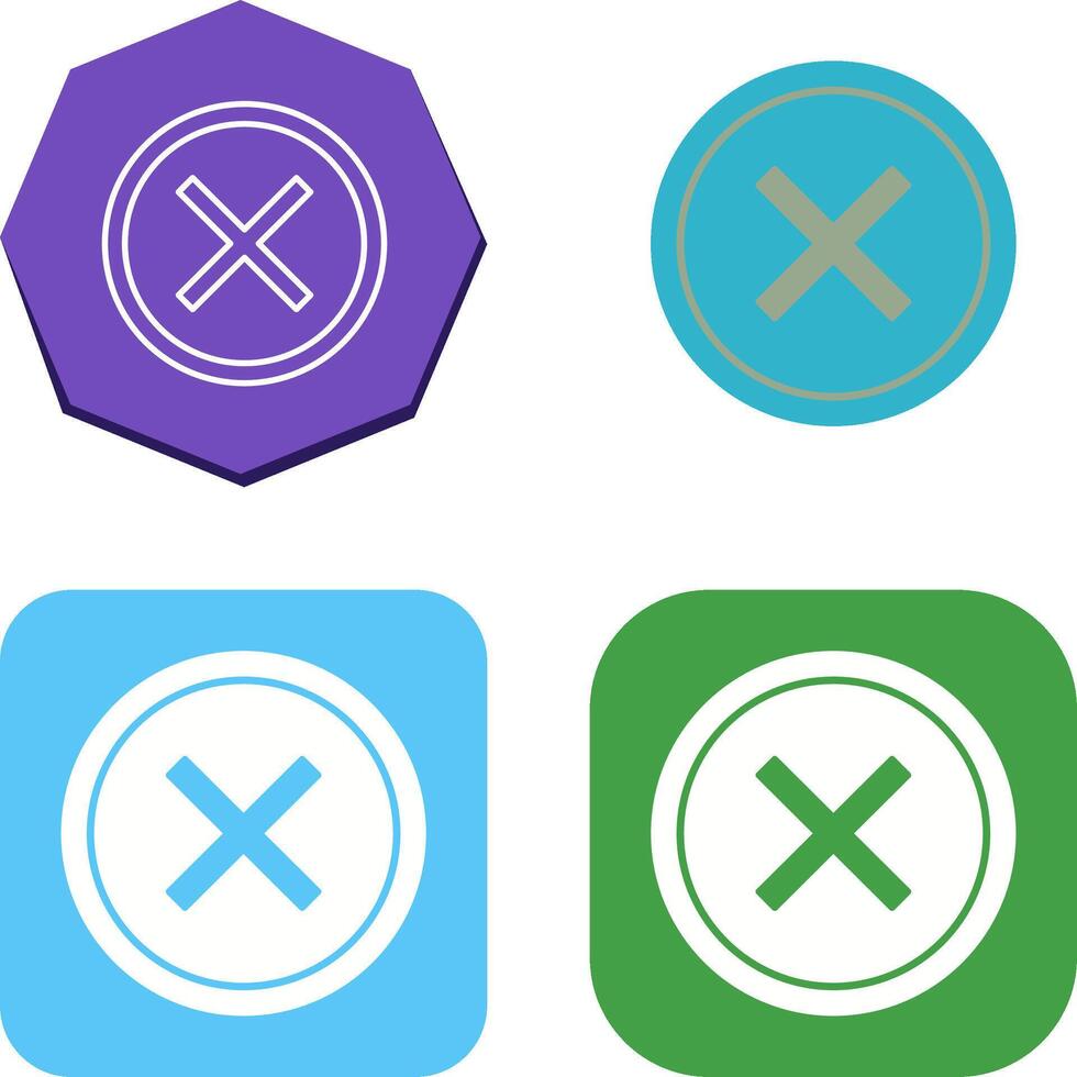 Do Not Cross Icon Design vector